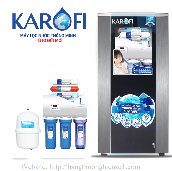 Máy lọc nước thông minh Karofi 8 lõi lọc iRO 1.1 tủ IQ (K8I-1)